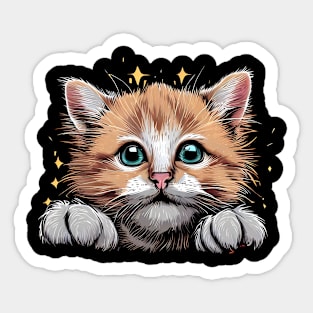 Cute Adorable Cat Sticker